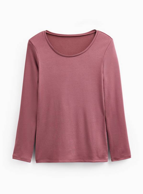 Dark Pink Thermal Long Sleeve Tops 2-Pack M